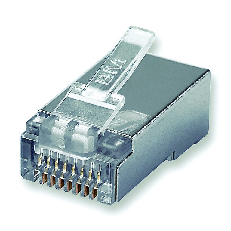 Rj45 Shielded Cat5E Data Network Plugs / 10