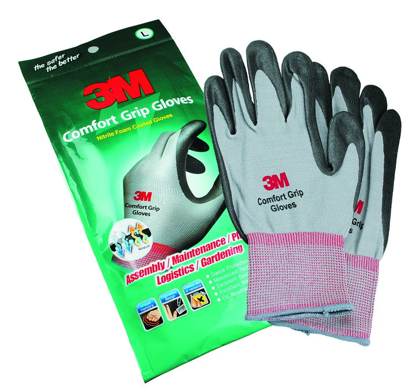 Comfort Grip Nitrile Foam Coated Gloves Large