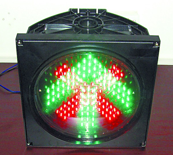 LED TRAFFIC R/G 2IN1 C/W HOUSING 250x250x160mm 86-265VAC