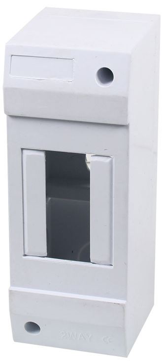 White Modular Din Db 1-Way Surface Mount