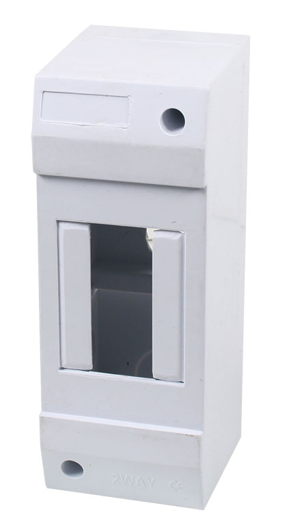 White Modular Din Db 2-Way Surface Mount