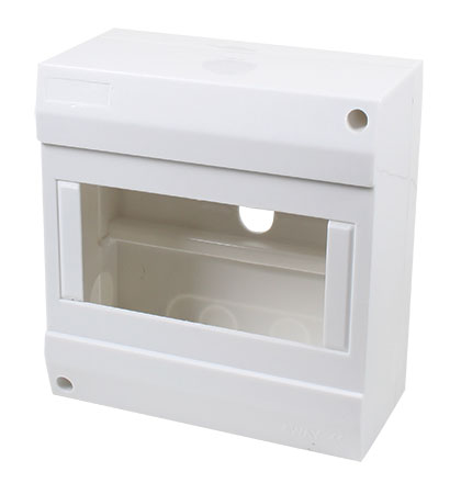 White Modular Din Db 4-Way Surface Mount