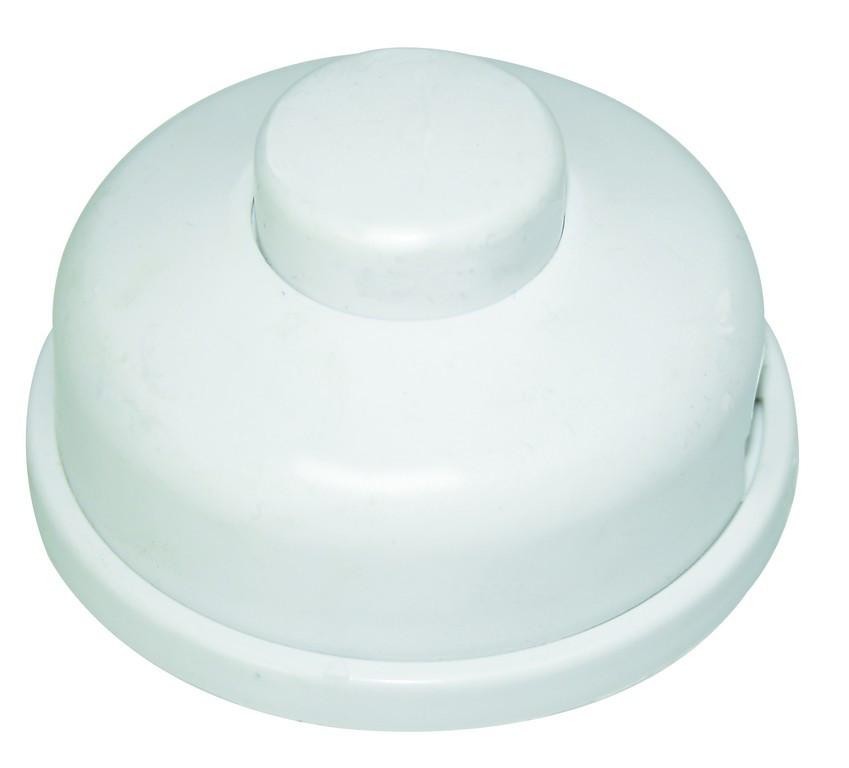 In-Line White Foot Switch 1Amp