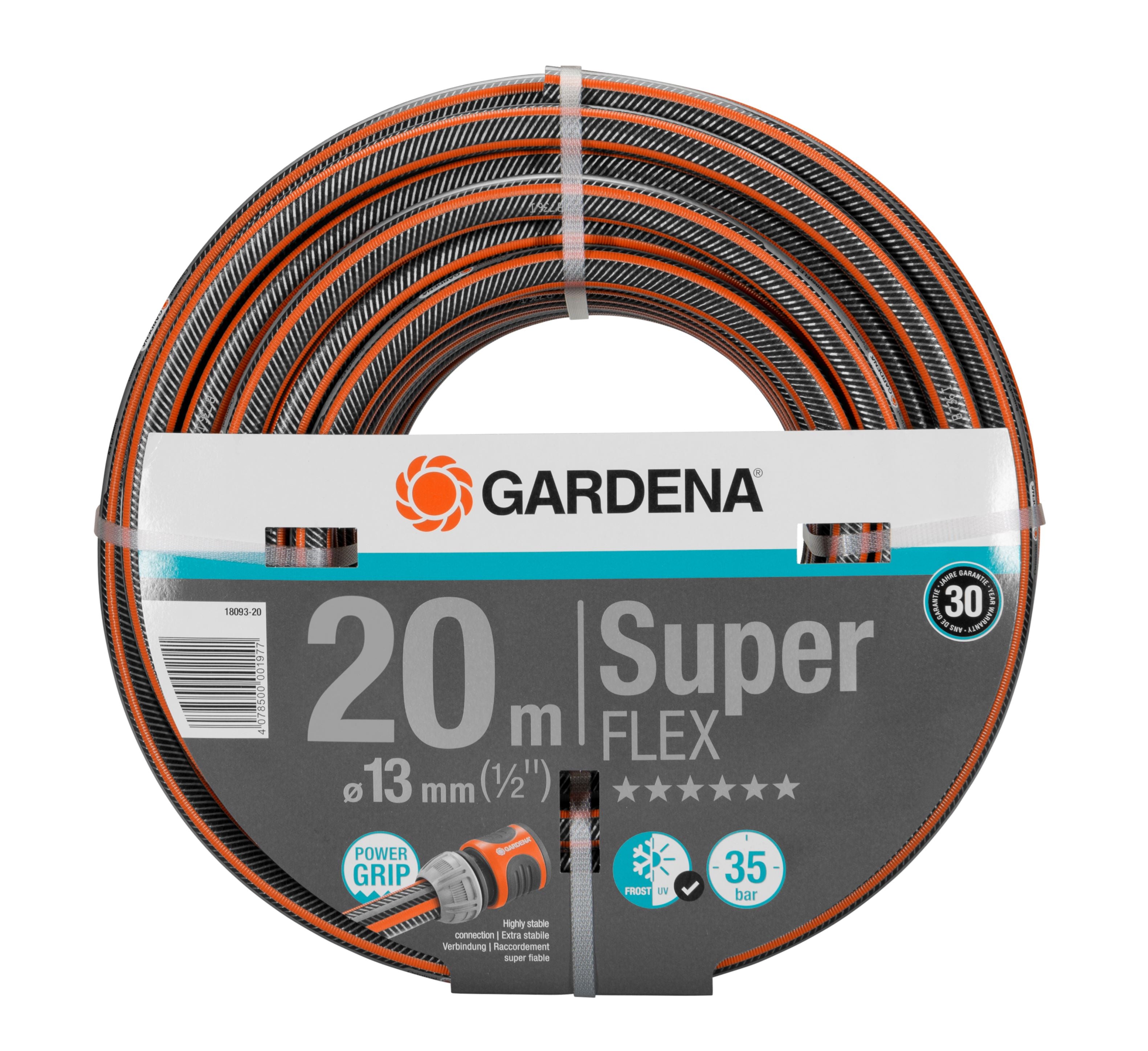 GARDENA Premium SuperFLEX Hose 13mm (1/2") x 20m