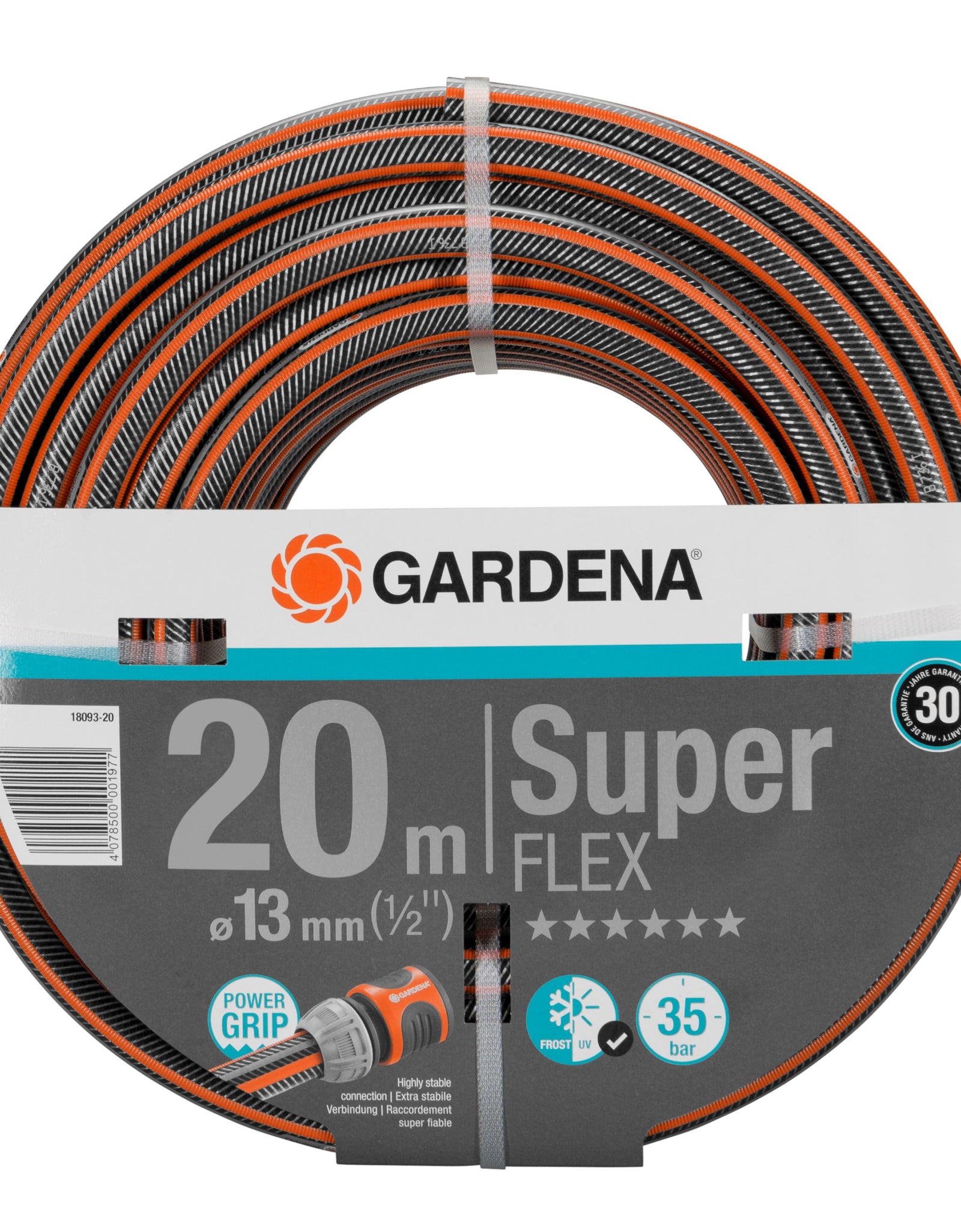 GARDENA Premium SuperFLEX Hose 13mm (1/2") x 20m